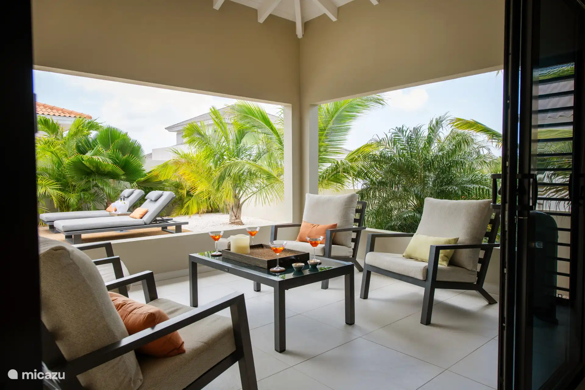 Cozy lounge area with comfortable chairs