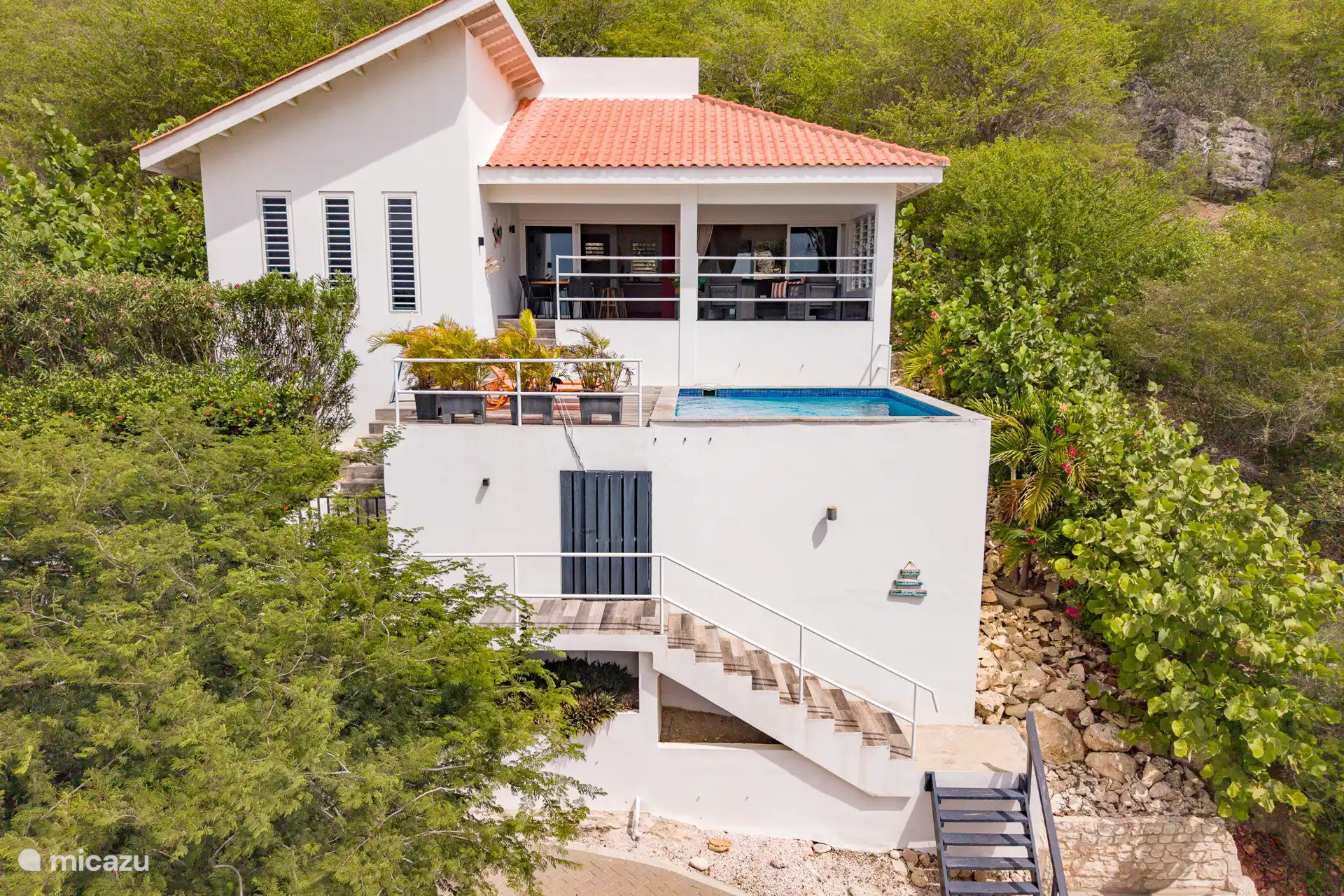 Villa Mirada Karibe mit Pool in Curaçao, Banda Abou (West), Fontein - villa