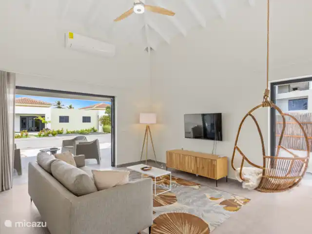Elisabeth Resort en Mambo Beach en Curazao, Banda Arriba (este), Bapor Kibra - villa Salón acogedor y completo, donde el viento sopla maravillosamente.