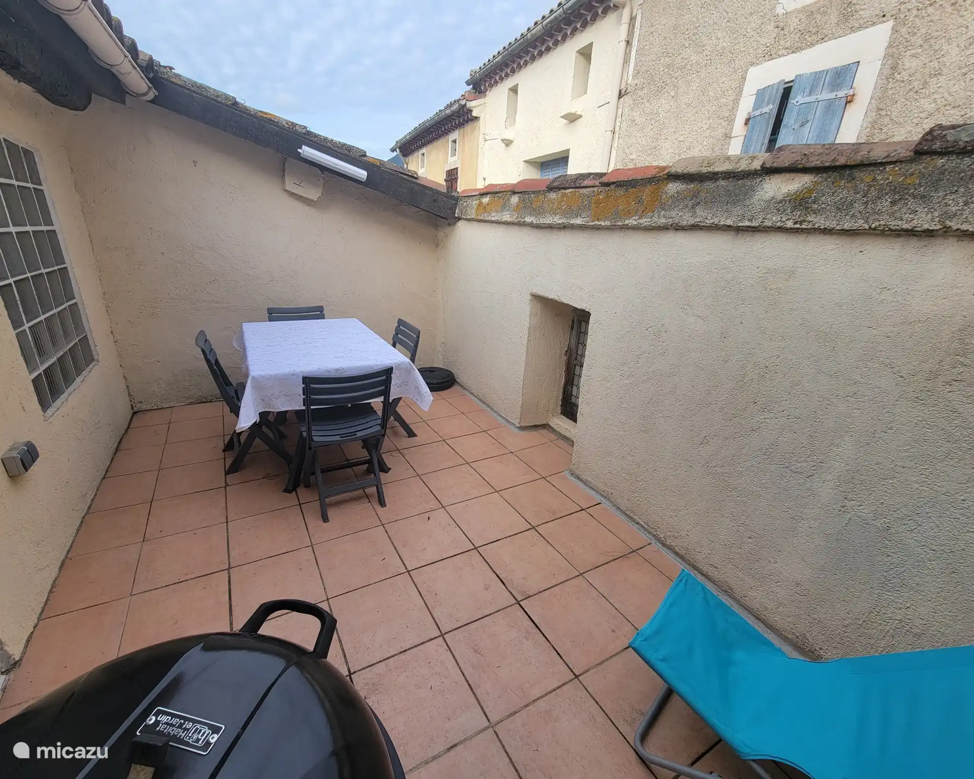 Terrasse sur le toit avec BBQ