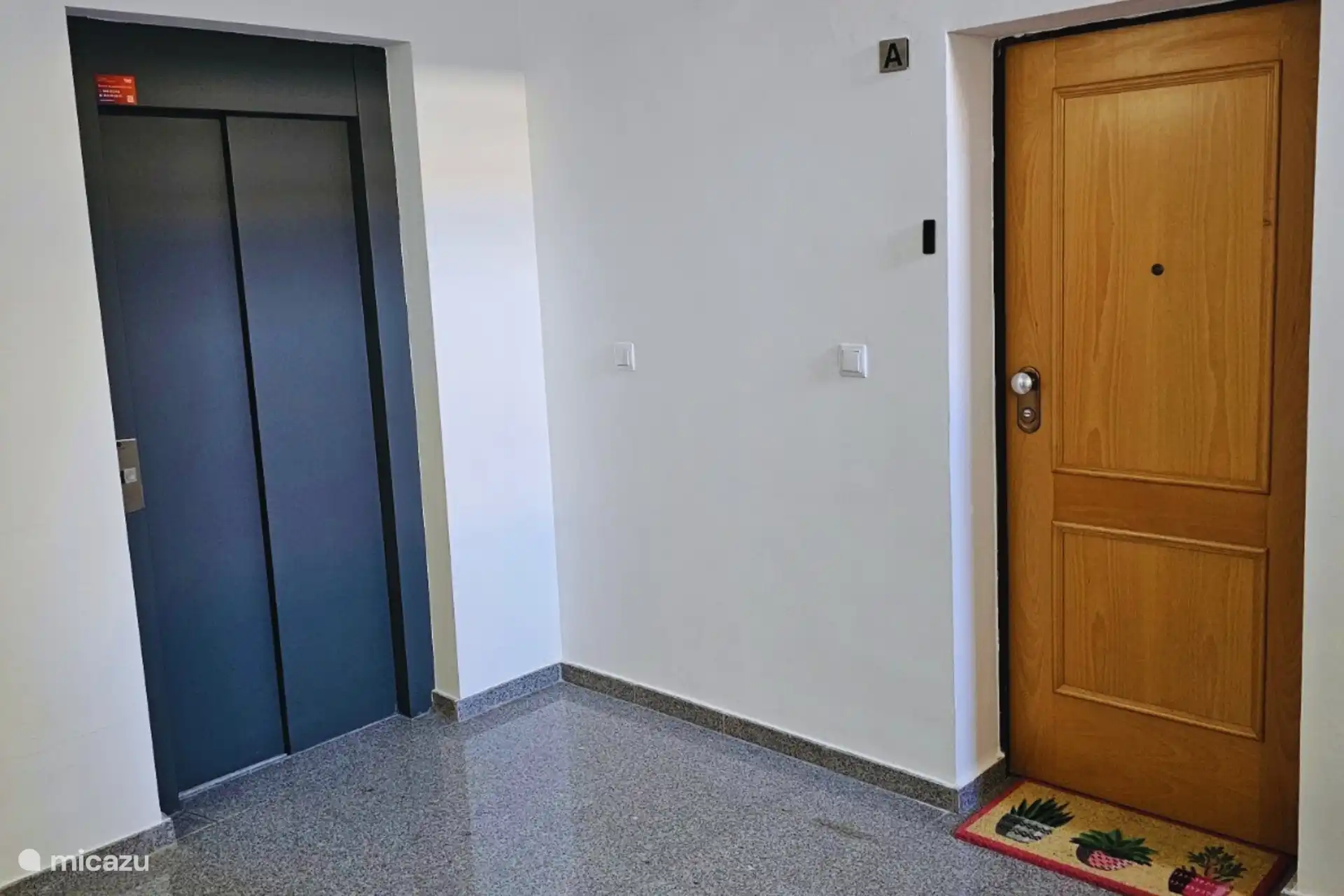 Juste à côté de l’entrée de la maison se trouve un ascenseur. Bien sûr, il est également possible d’accéder à la porte d’entrée par un escalier.