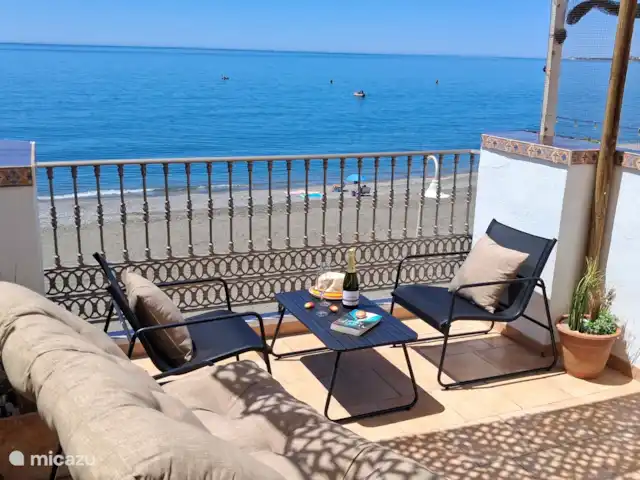 Retiro de Playa–Despertar junto al mar en España, Costa del Sol, Algarrobo-Costa - casa paredada ¡Qué vista: totalmente relajado, sin estrés!