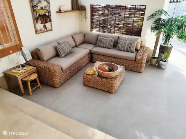 Casa Olivier en España, Costa Cálida, Lo Pagán - casa vacacional Sala de estar cubierta