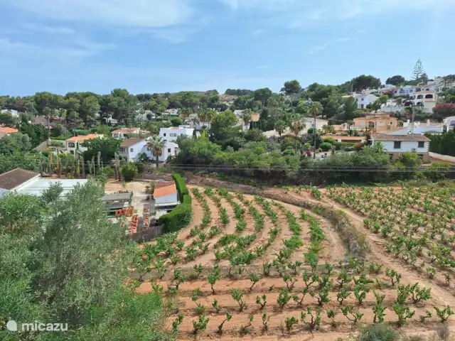 Casa Bo Moraira en España, Costa Blanca, Moraira - casa vacacional Vista desde la parte trasera de naya