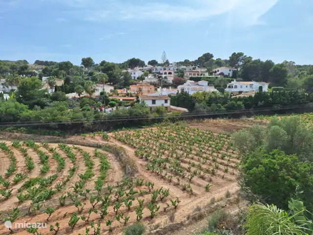 Casa Bo Moraira en España, Costa Blanca, Moraira - casa vacacional Vista desde la parte trasera de naya