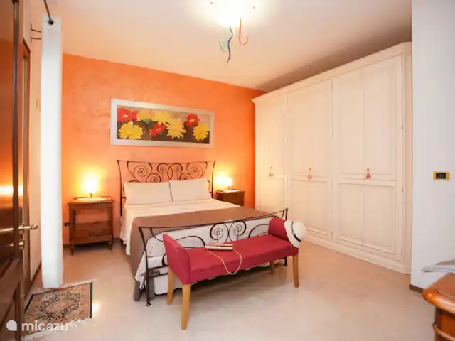 Villa Casa Karina Sol & Piscina & Relax en Italia, Apulia, Specchia - villa Habitación doble con cama king size, baño en suite y aire acondicionado, Planta Baja