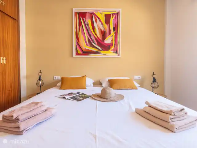 Se réveiller avec vue sur la mer | Espagne, Costa Cálida, Lo Pagán - appartement Chambre avec lit double