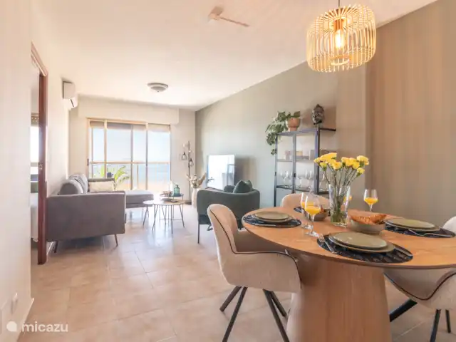Se réveiller avec vue sur la mer | Espagne, Costa Cálida, Lo Pagán - appartement Salon et salle à manger