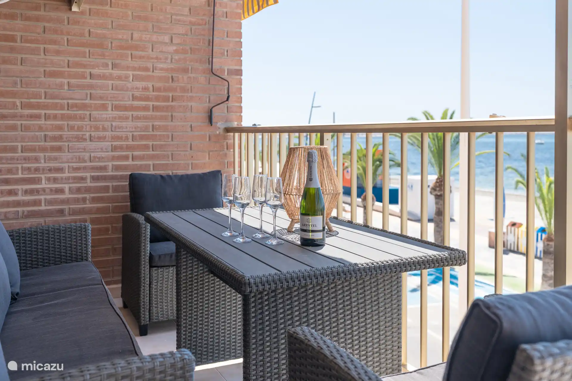 Balkon mit schöner Aussicht