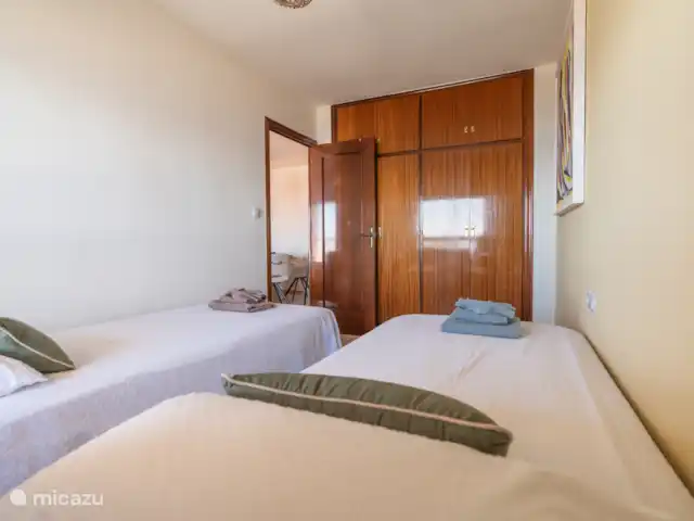 Se réveiller avec vue sur la mer | Espagne, Costa Cálida, Lo Pagán - appartement Chambre avec deux lits simples