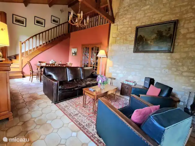 Séjour paisible à la campagne | France, Dordogne, Monpazier - maison de vacances Salon et salle à manger