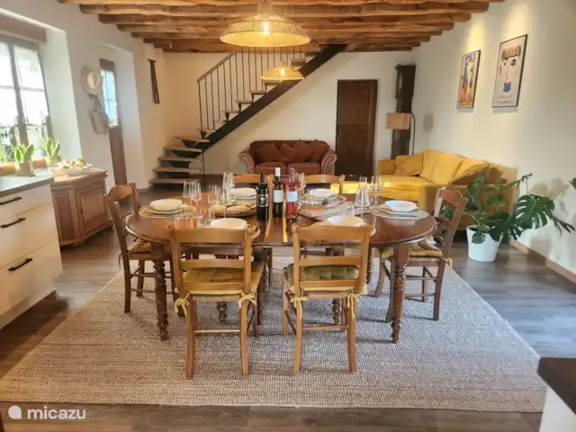 Vue sur le Vallon | France, Dordogne, Castelnaud-la-Chapelle - maison de vacances Salon/cuisine