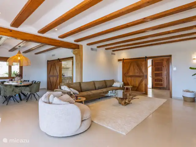 Casa del Cervecero 10p en España, Costa Blanca, Jávea - villa Amplia sala de estar con una decoración cálida