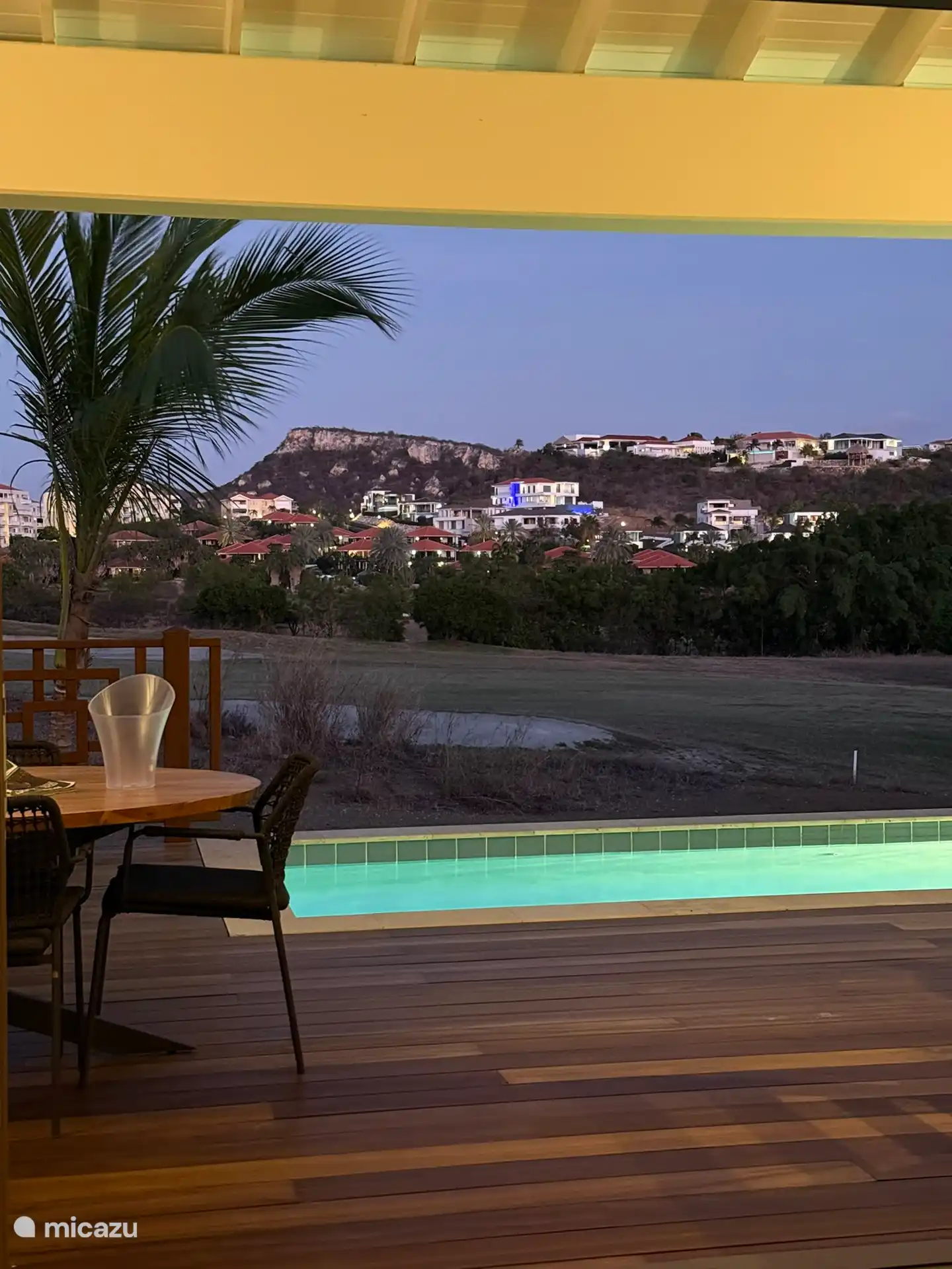 Evening view from deck