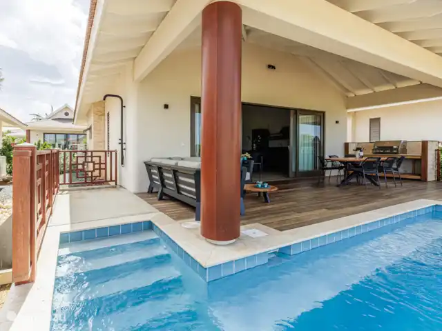Villa Jazmyn15 Blue Bay Private pool huren in Curaçao, Curacao-Midden, Blue Bay - villa Pool deck 2