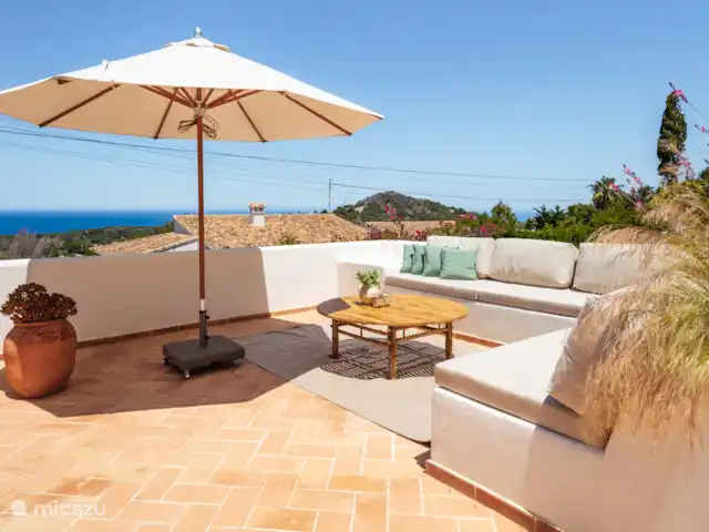 Casa Horizontes en España, Costa Blanca, Jávea - villa Salón en la parte delantera de la casa