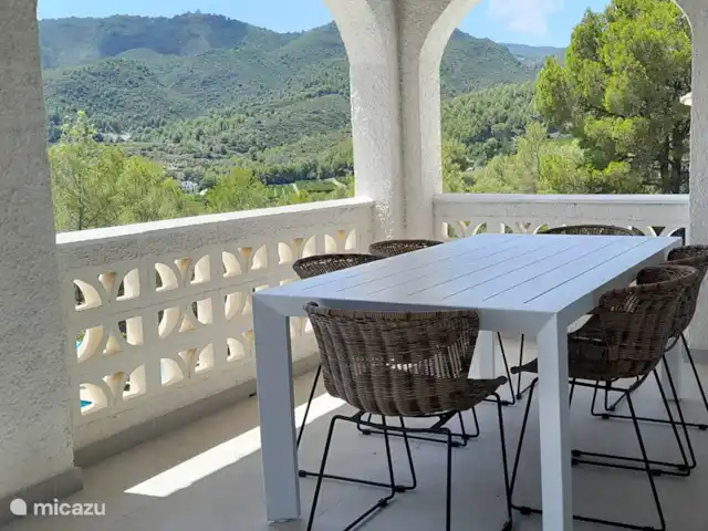 Mas Que una Casa 2 | Espagne, Costa Blanca, Adsubia - maison de vacances Balcon couvert avec table à manger
