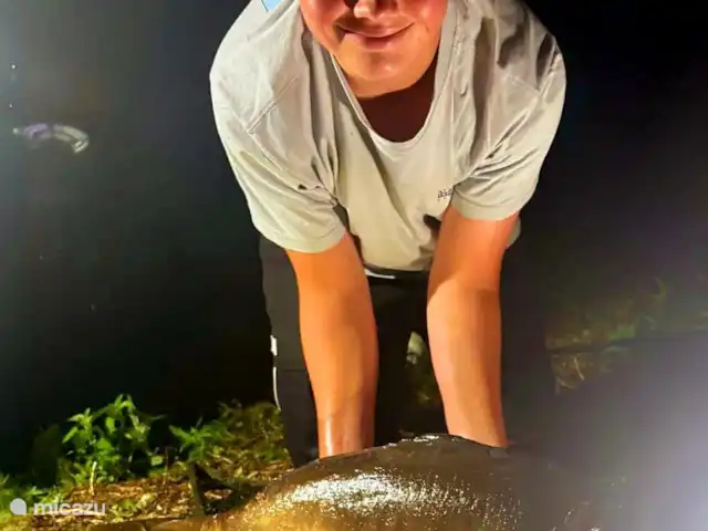 Cherry Tree Cottage con piscina climatizada en Francia, Bretaña, Canihuel - casa rural / cabaña ¡Los invitados y su captura!