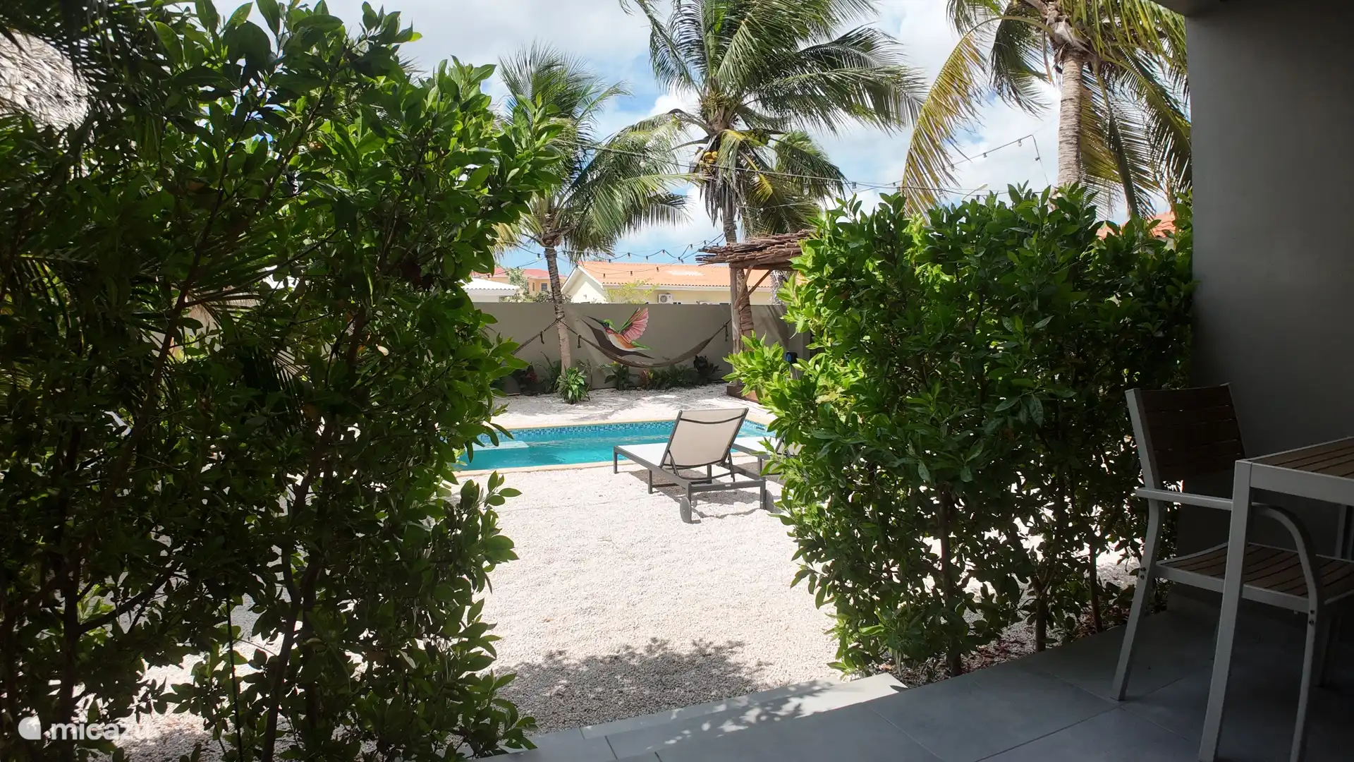 Blick von der privaten Terrasse