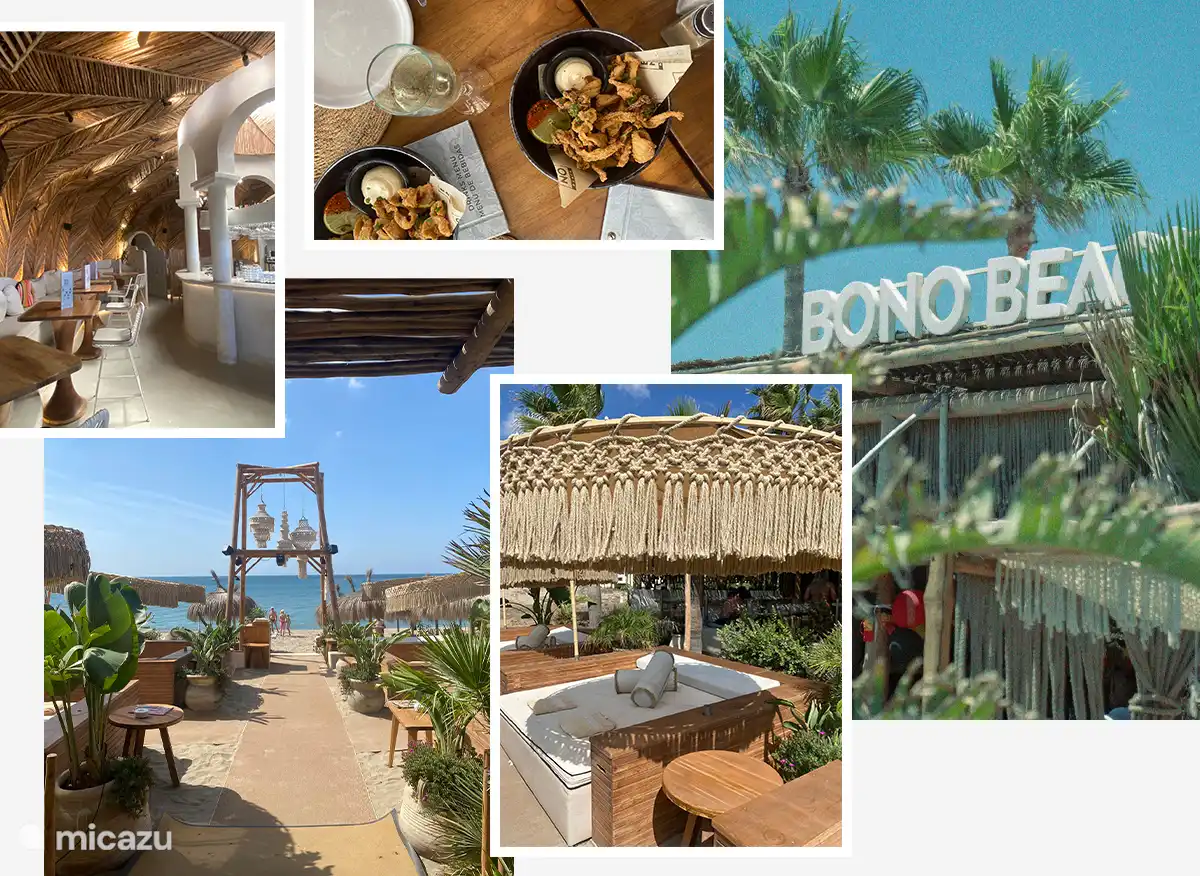 Beach club Bono Beach 100 meters away