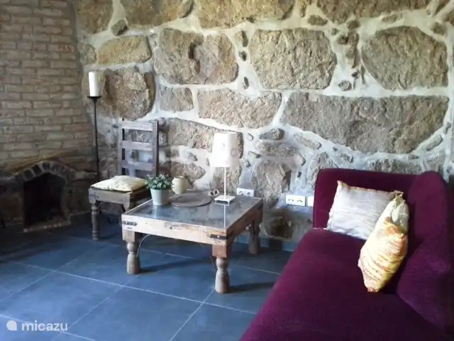 Ruime villa met bergzicht, zwembad huren in Portugal, Viseu, Tondela - villa De vroegere keuken is nu een 2e zitkamer