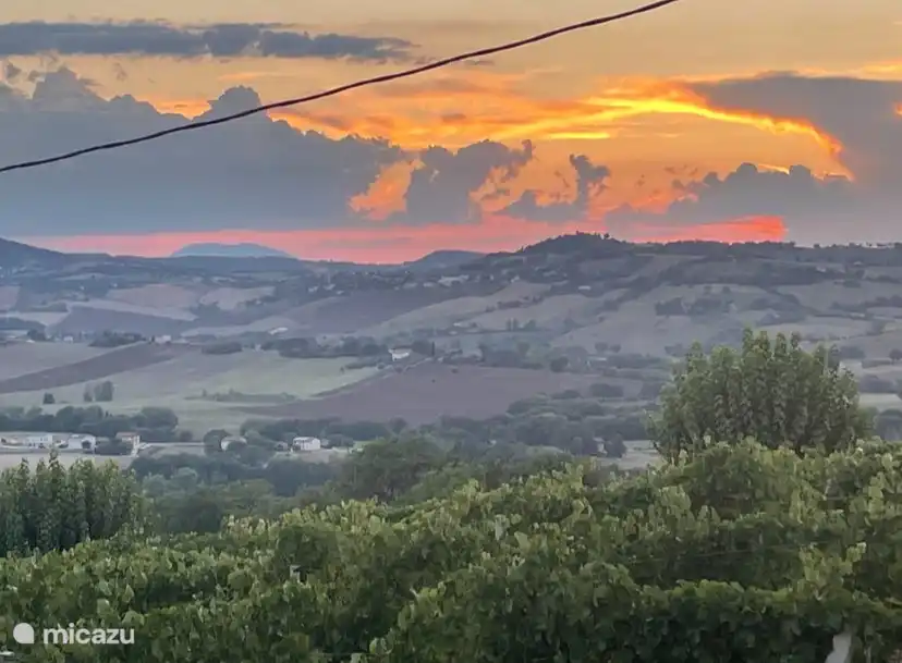 Sunset from the house