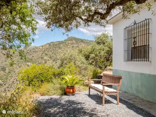 Casa Roca huren in Spanje, Andalusië, Los Ventorros de Comares - finca avondterrras