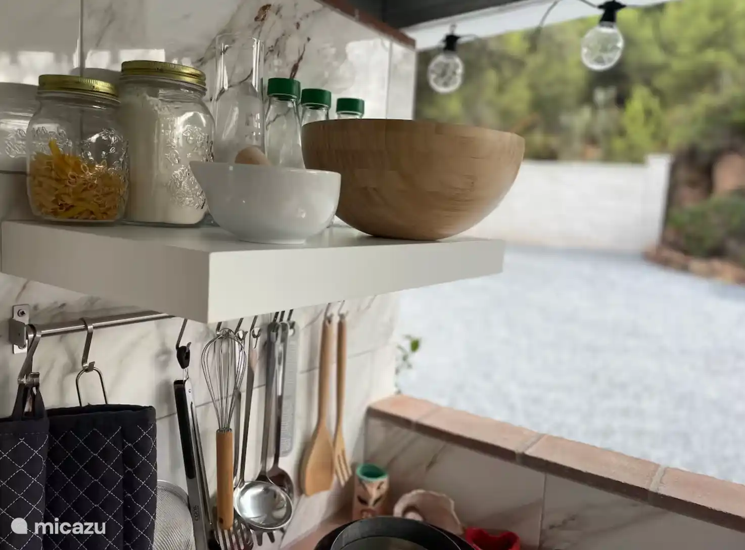 buitenkeuken is volledig uitgerust