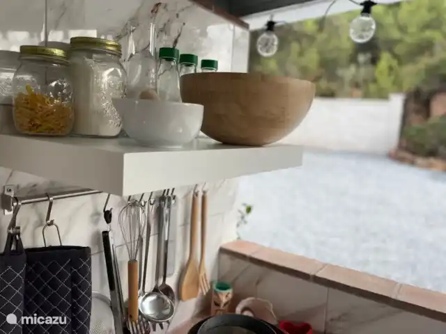 Casa Roca huren in Spanje, Andalusië, Los Ventorros de Comares - finca buitenkeuken is volledig uitgerust