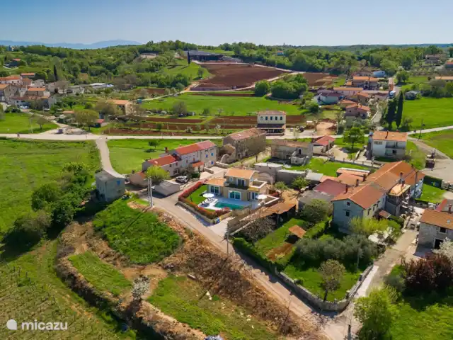 Villa Filipi en Croacia, Istria, Vižinada - villa Villa desde el aire