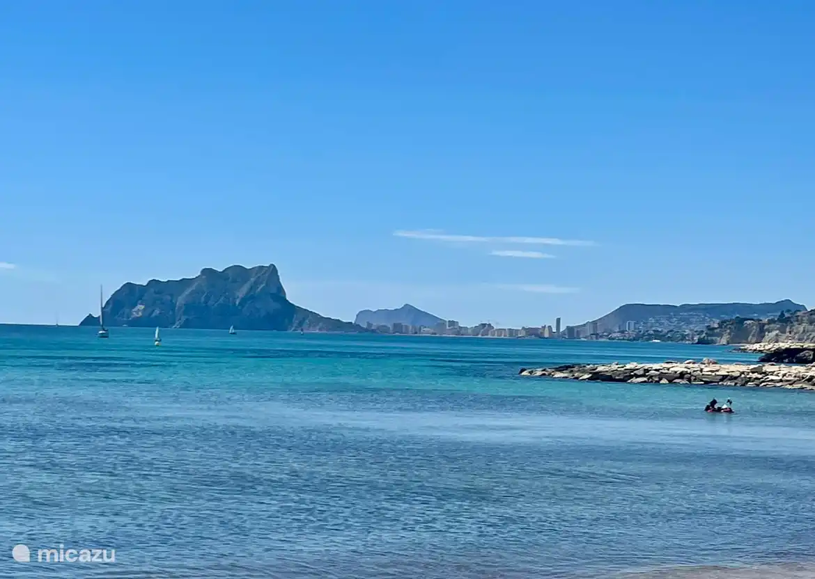 Playa Portet peñón de Ifach