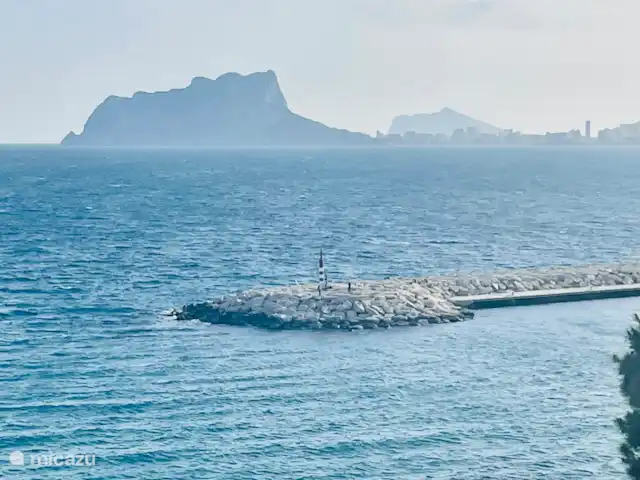 Appartement La Cala del Portet huren in Spanje, Costa Blanca, Moraira - appartement Uitzicht op de aangename wandeling van El Portet naar het dorp Moraira. Vuurtoren van de jachtclub