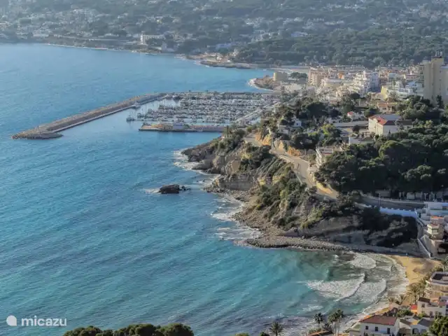 Appartement La Cala del Portet huren in Spanje, Costa Blanca, Moraira - appartement Uitzicht op de kustlijn van Cala del Portet