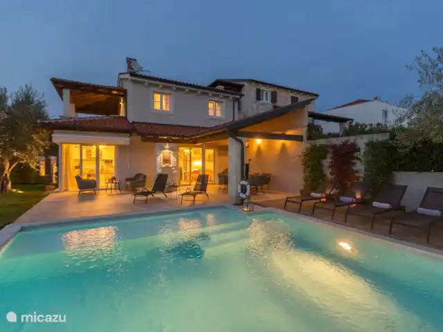 Villa Belvédère | Croatie, Istrie, Sveti Lovrec - villa Villa de nuit