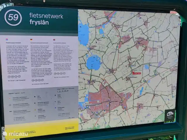 Chalet en el verde en Países Bajos, Frise, Drachtstercompagnie - chalet Rutas ciclistas