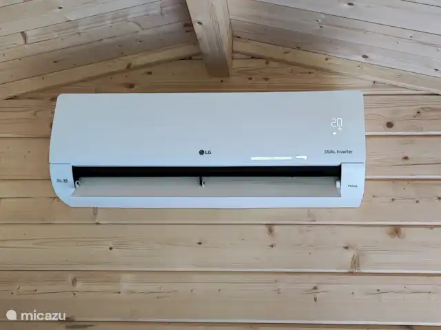 Chalet en el verde en Países Bajos, Frise, Drachtstercompagnie - chalet Climatización