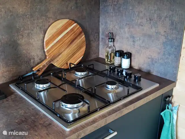 Chalet en el verde en Países Bajos, Frise, Drachtstercompagnie - chalet Cocina