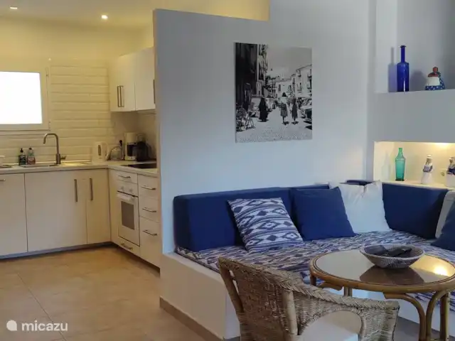 Apartamento en primera línea de playa Ibiza en España, Ibiza, Cala Tarida - casa vacacional Salón