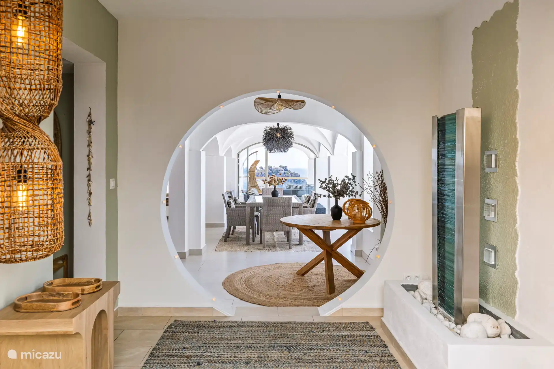 Hall to the living room