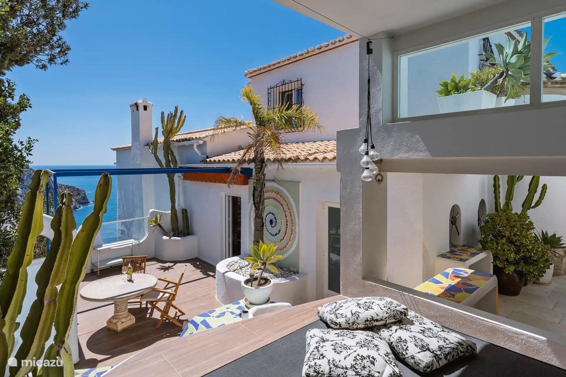 Lounge area at the back of the house