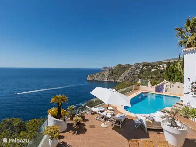 Casa La Gaviota huren in Spanje, Costa Blanca, Jávea - villa uitzicht van terras met zwembad