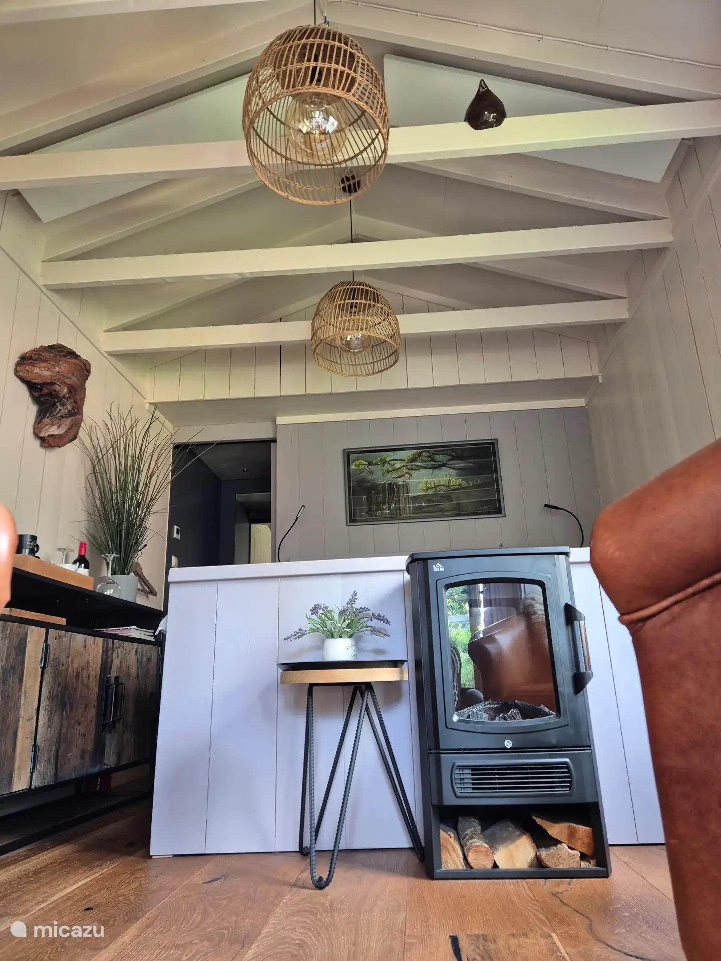 Entry of the barn house 