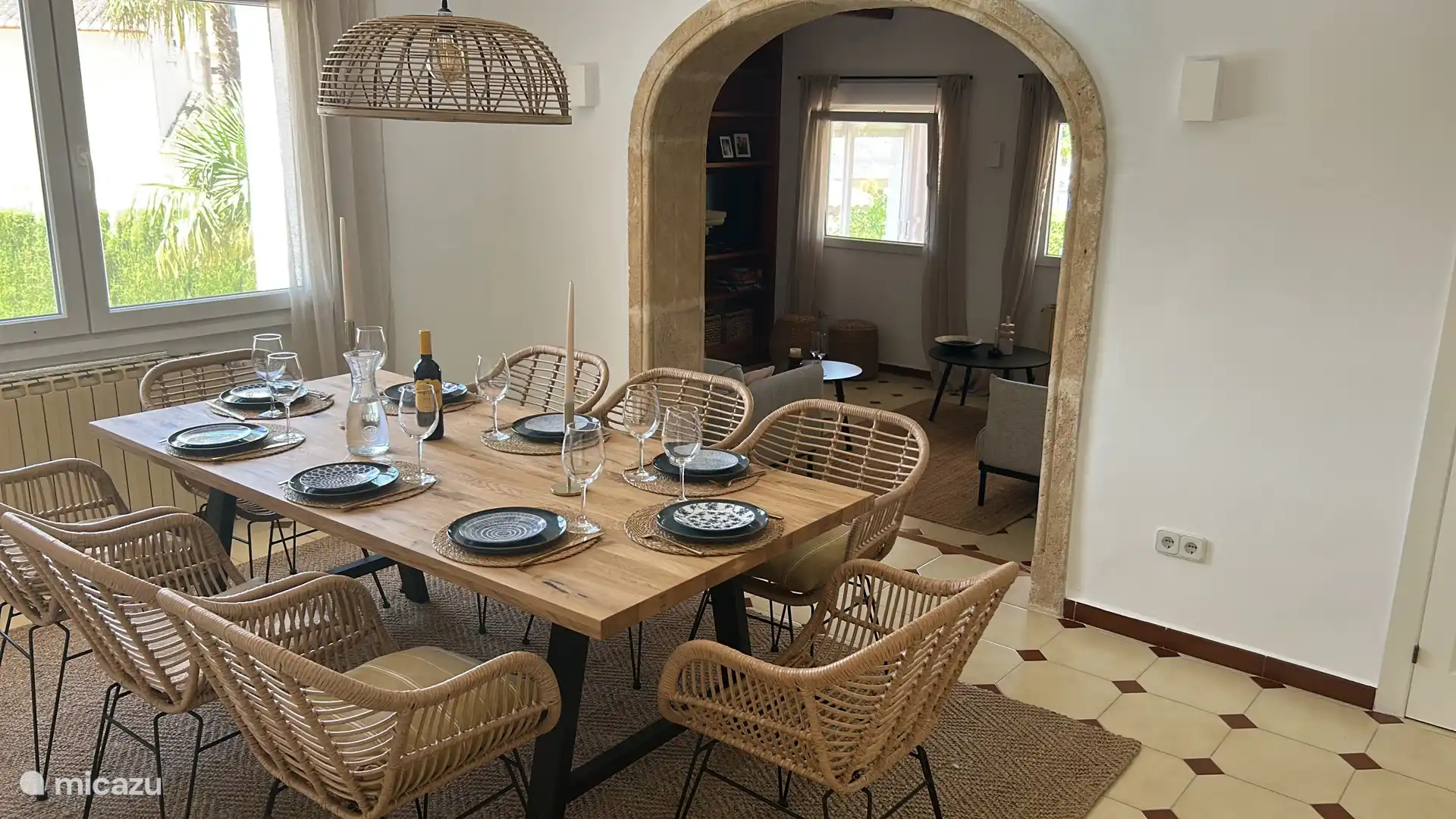 Dining room and sitting room