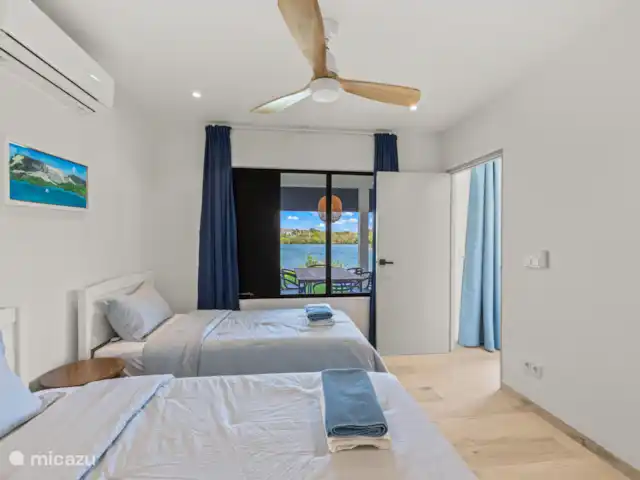 Plage Dolce Vita - Front de l’eau A | Curaçao, Banda Ariba (est), Jan Sofat - bungalow Chambre d’amis avec deux lits simples