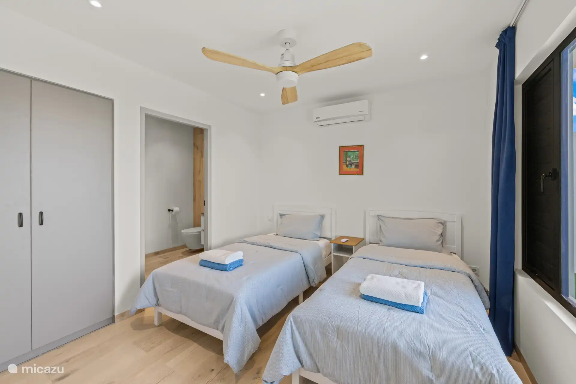 Gästezimmer mit zwei Einzelbetten