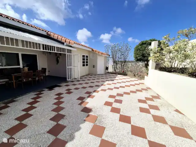 Location de Vacances Curaçao, Curaçao-Centre, Saliña, villa - Casa Seru Zen Jardin arrière
