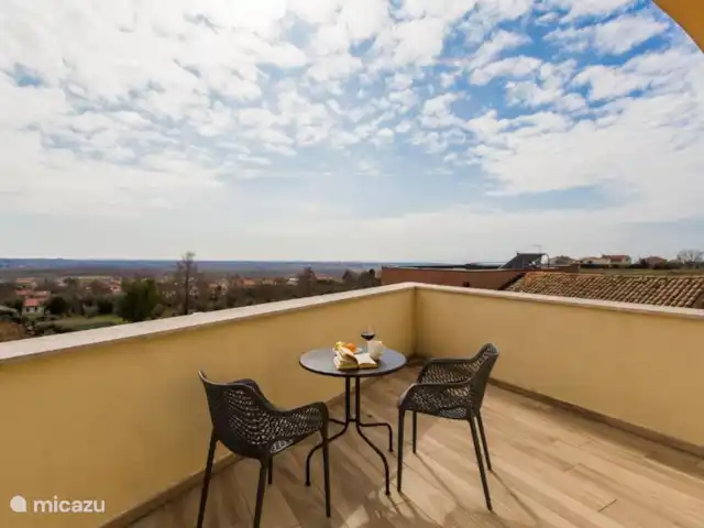 Villa Anabel | Croatie, Istrie, Kastelir-Labinci - villa Vue depuis le balcon