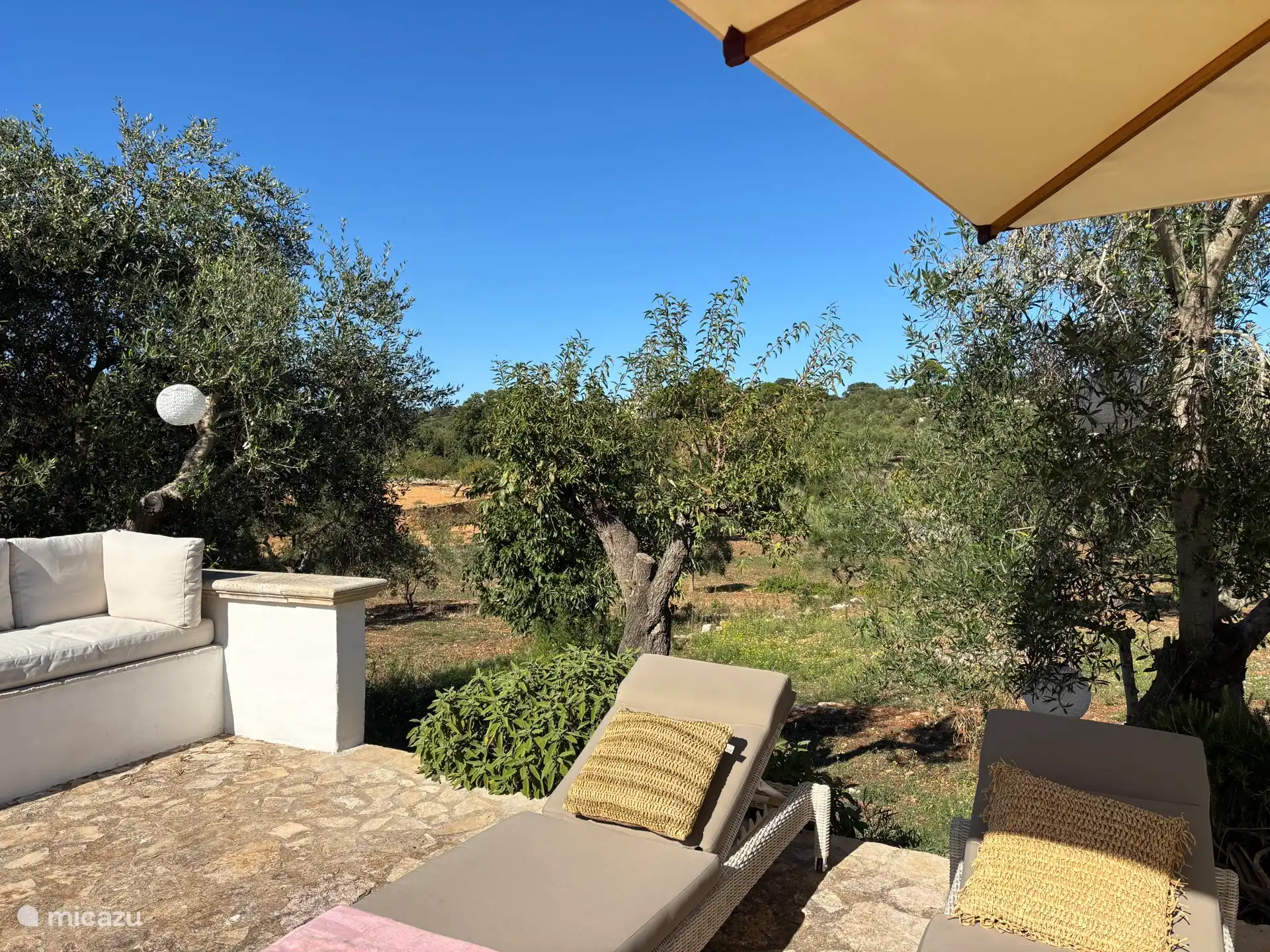 Hay muchas zonas para tomar el sol y sentarse alrededor de la piscina 