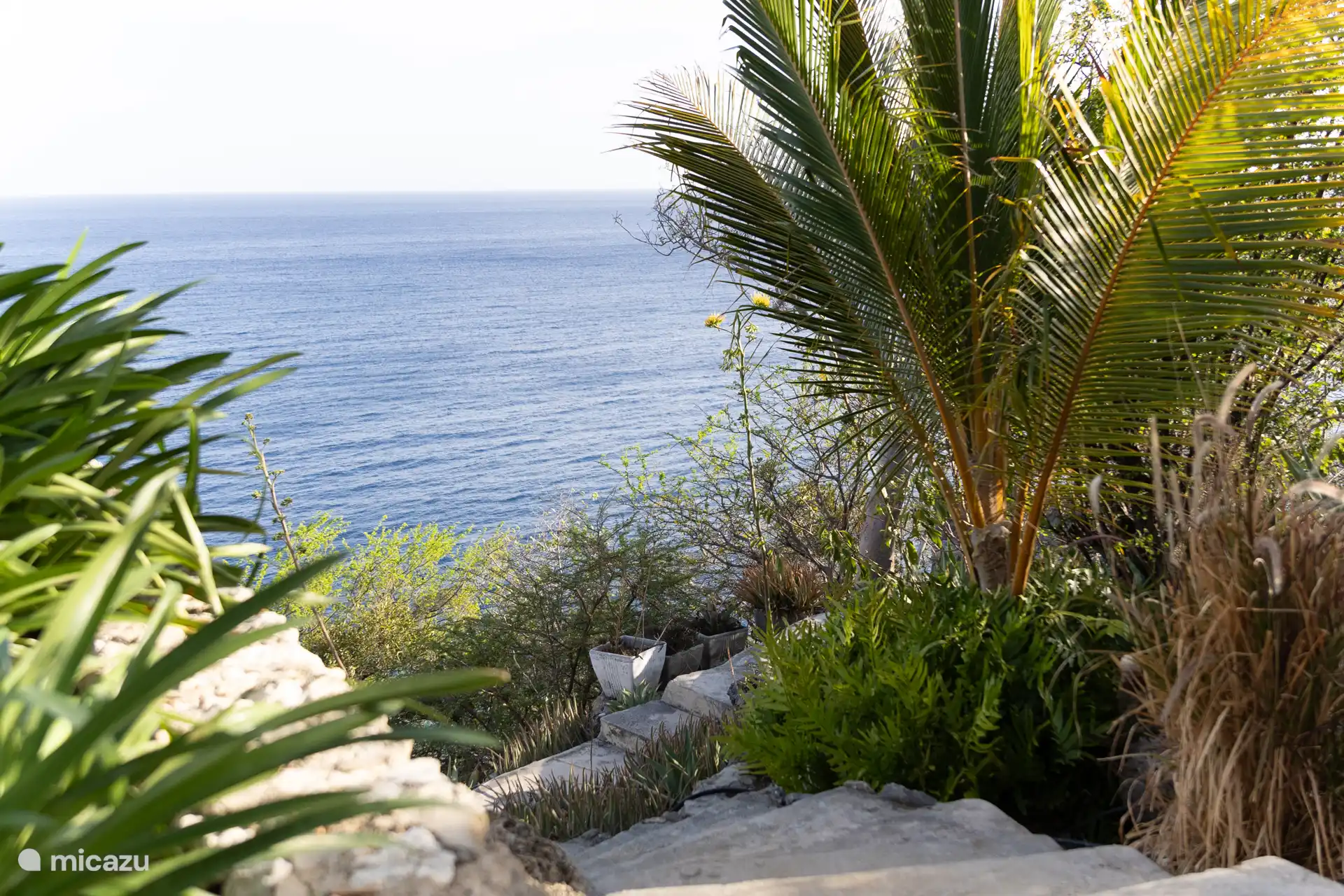 Tropischer Garten, Treppe zum Playa Hundu