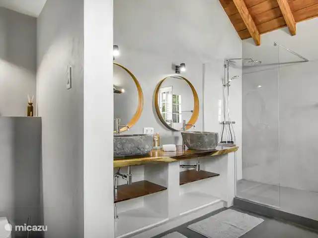 Villa Playa Hundu | Curaçao, Banda Abou (ouest), Santa Martha - villa Belle salle de bain dans la chambre des maîtres